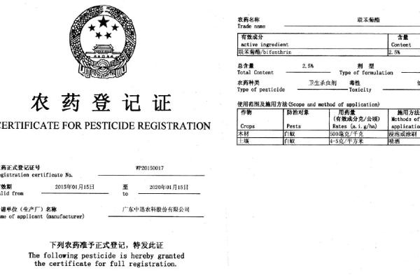 农药三证具体指哪三证，分别为农药登记证、生产许可证号和质量标准证